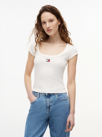 Maglietta di Tommy Jeans in bianco: frontale