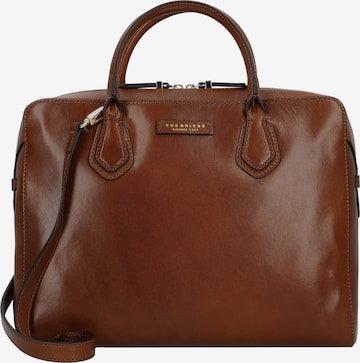 The Bridge Document Bag in Brown: front