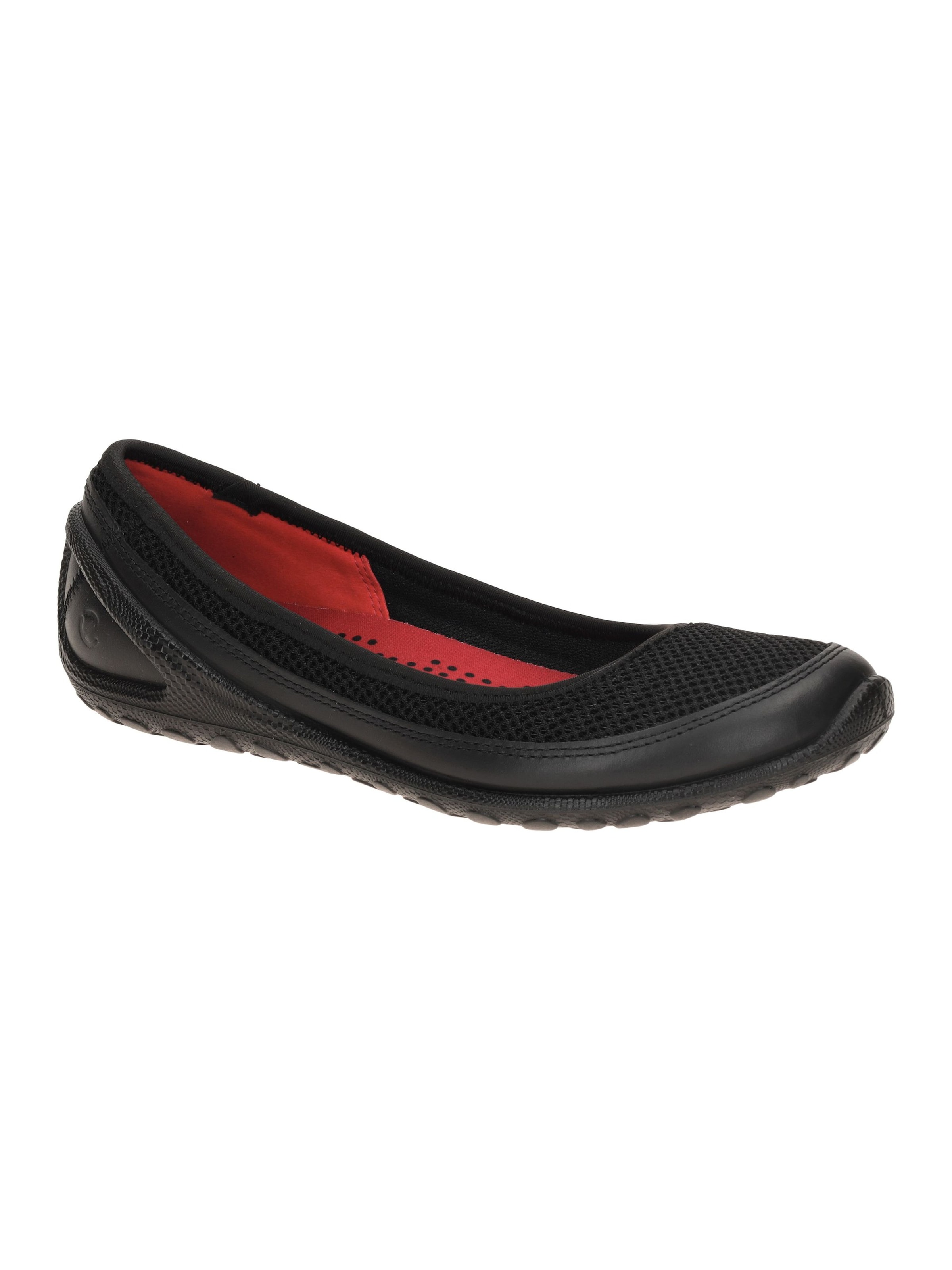 ECCO Ballet Flats 'Biom Lite' in Black: front