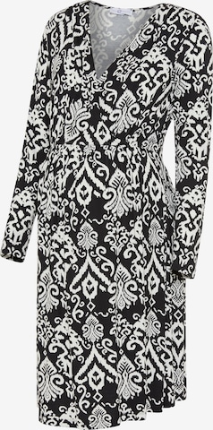 Neun Monate Dress in Black: front