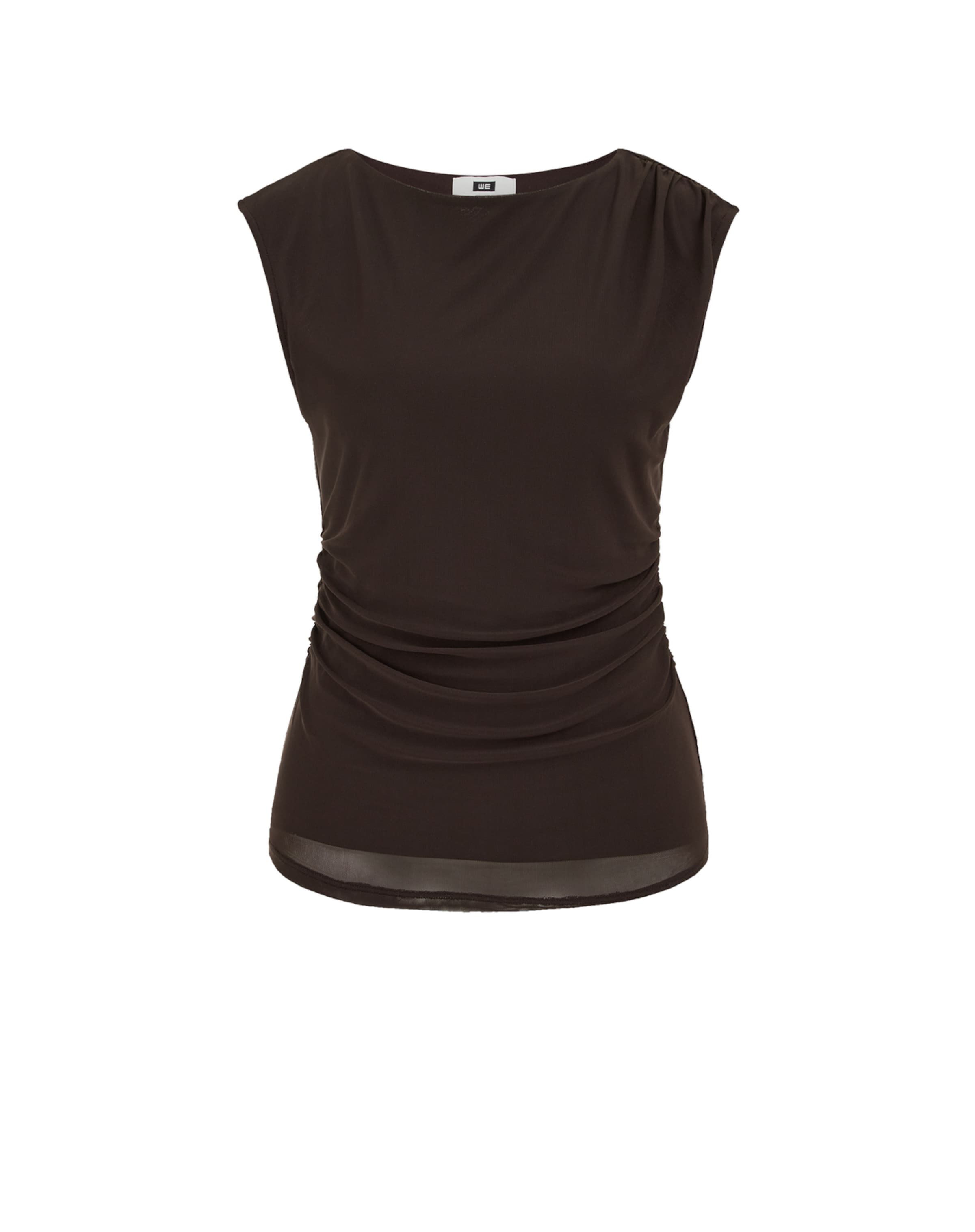WE Fashion Top in Bruin: voorkant