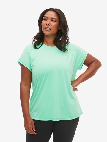 Active by Zizzi - Camiseta 'Abasic' en verde: frente