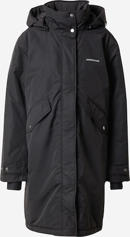 Didriksons Raincoat 'Josefine' in Black: front