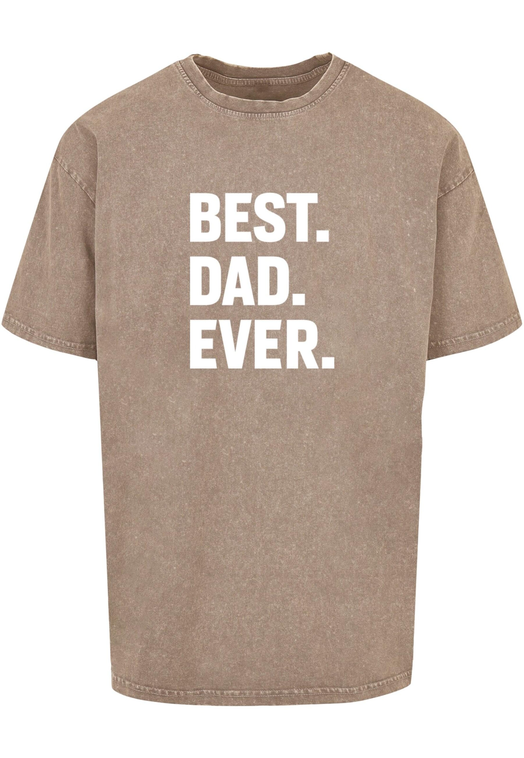 Merchcode Särk 'Fathers Day - Best Dad Ever', värv pruun: eest vaates