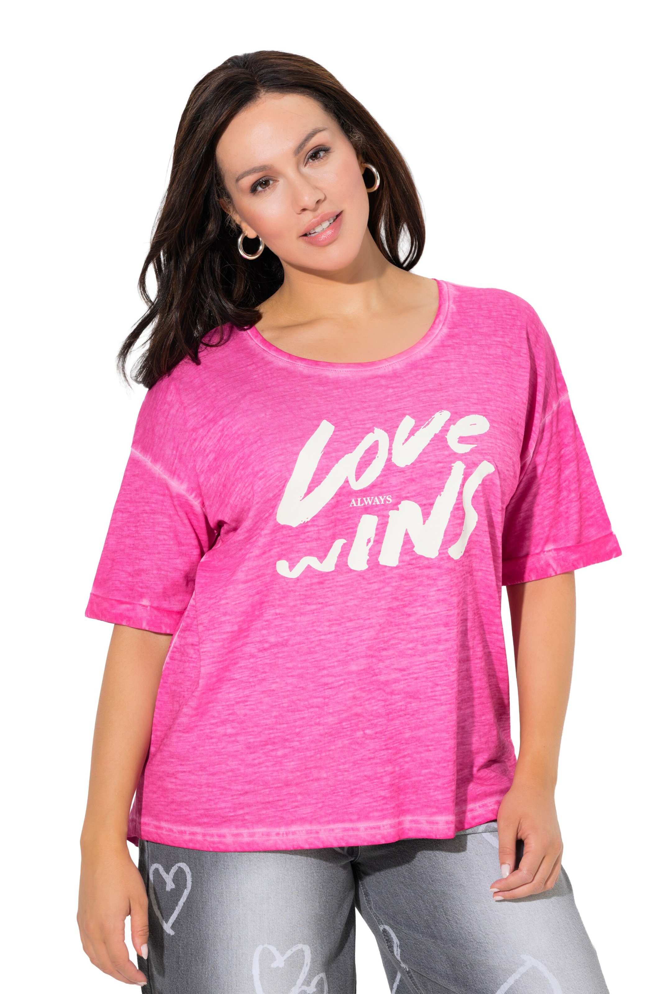 Ulla Popken Shirt in Pink: Vorderseite