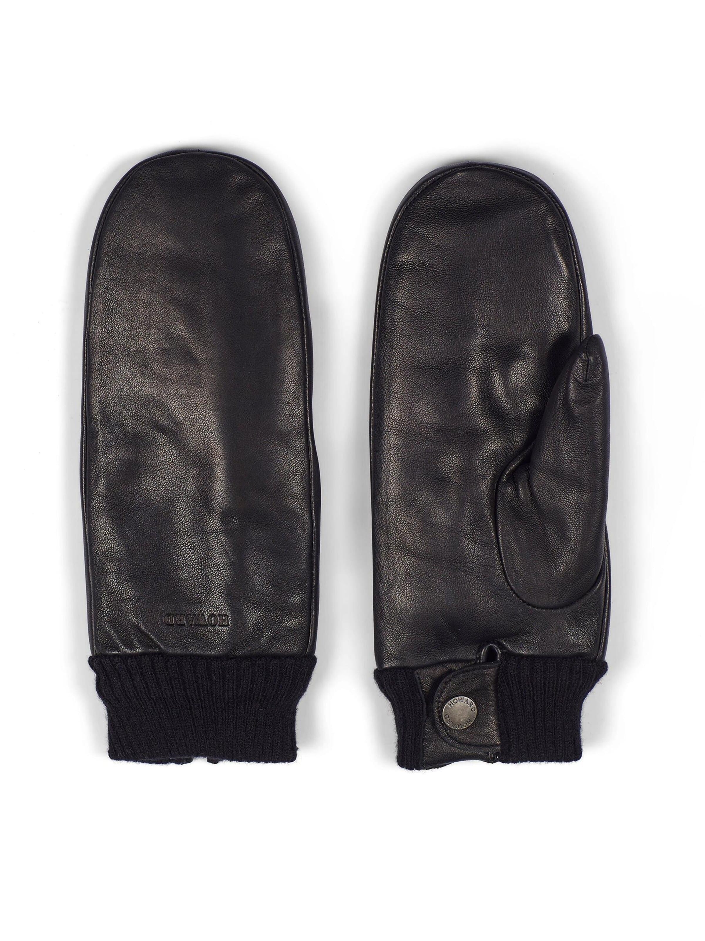 Howard London Fingerhandsker i sort: forside