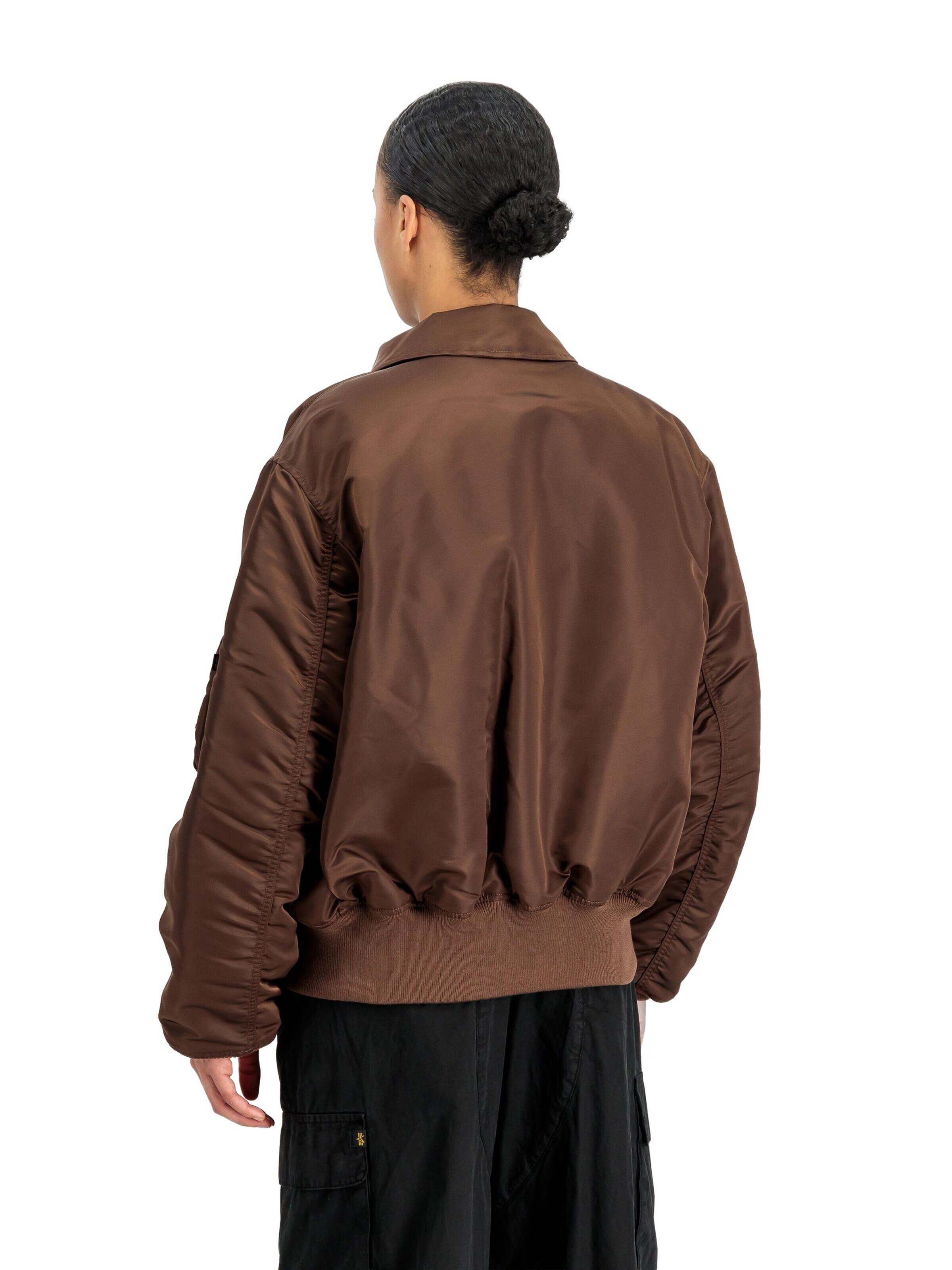 ALPHA INDUSTRIES Regular fit Between-Season Jacket 'CWU-45 Heritage' in Brown