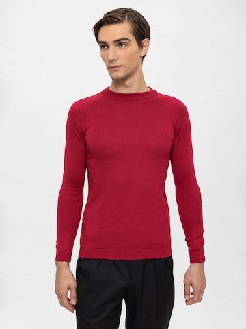 Antioch Sweater in Red: front