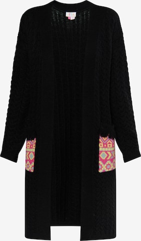 IZIA Knit cardigan in Black: front