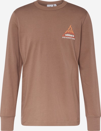 ADIDAS ORIGINALS T-Shirt 'VOLCANO' en brocart / orange clair / orange foncé / blanc, Vue avec produit