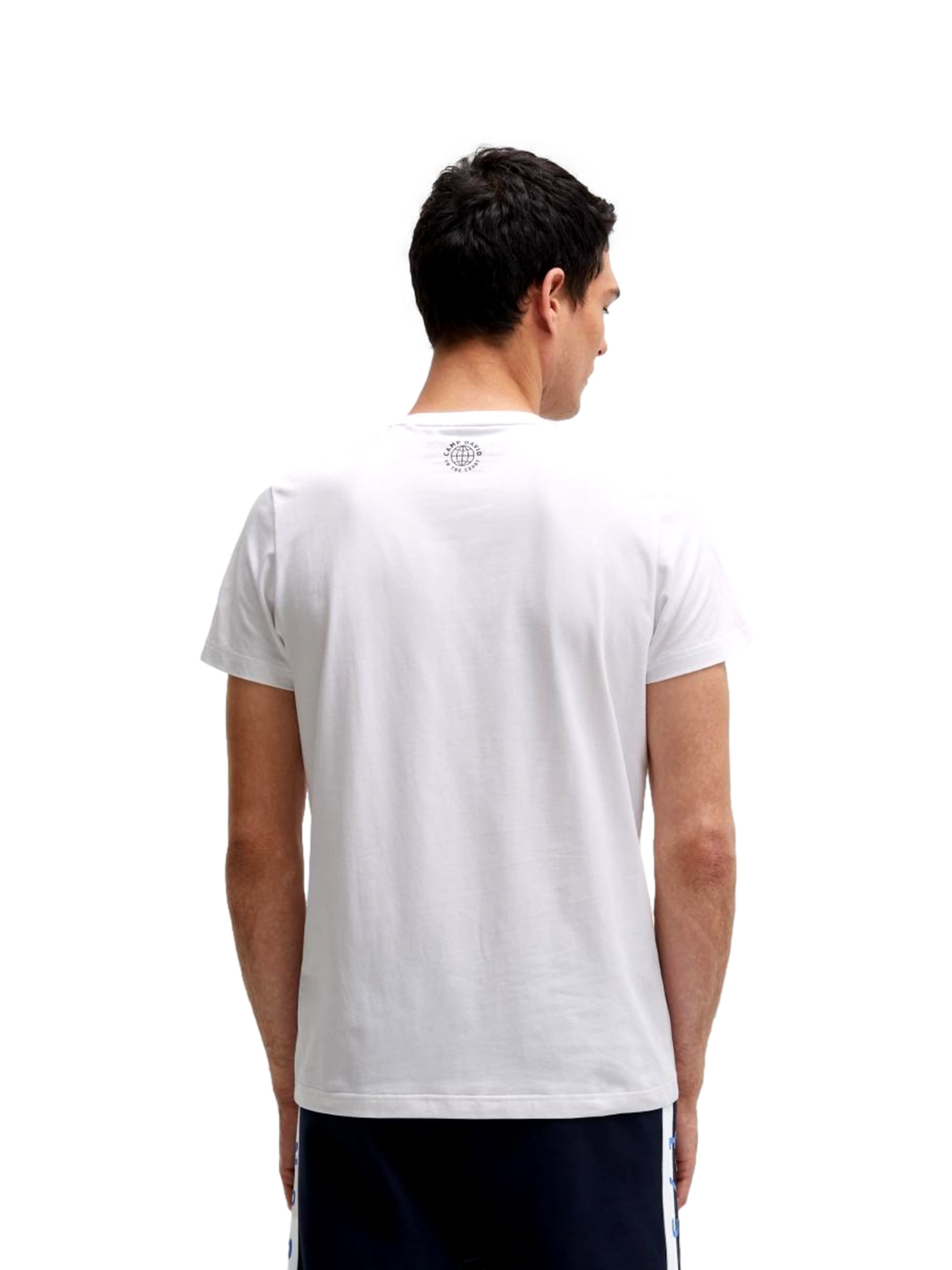 T-Shirt 'Game.Set.Match' CAMP DAVID en blanc