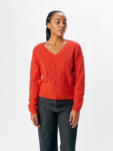 Pull-over 'OBJLilu' OBJECT en orange : devant