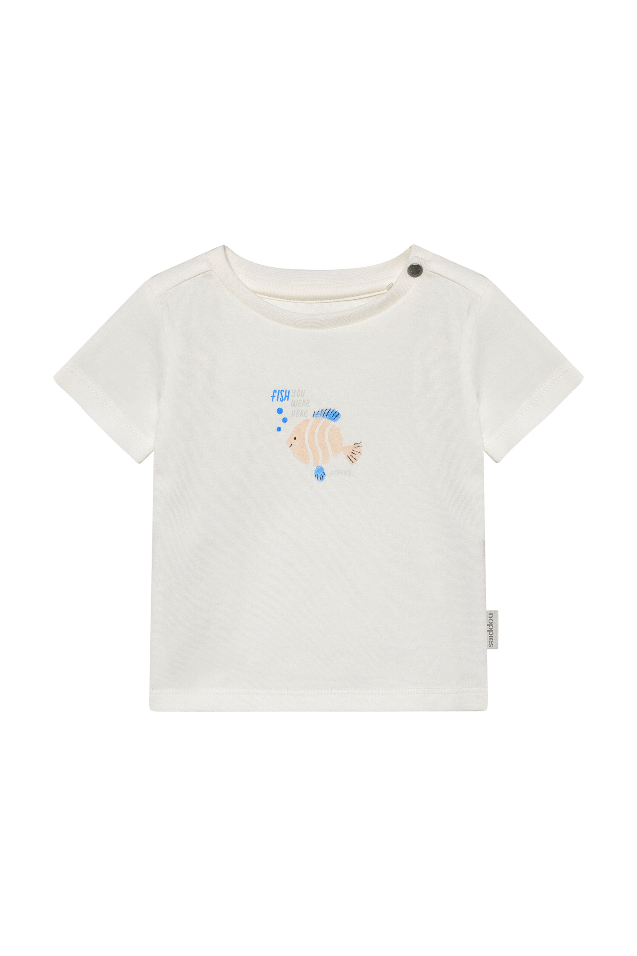 T-Shirt Noppies en blanc : devant