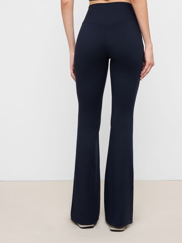 CALZEDONIA Flared Pants 'First Class' in Blue