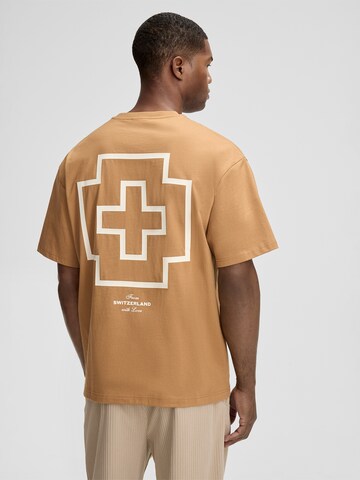 STRELLSON Shirt ' Rosso ' in Beige