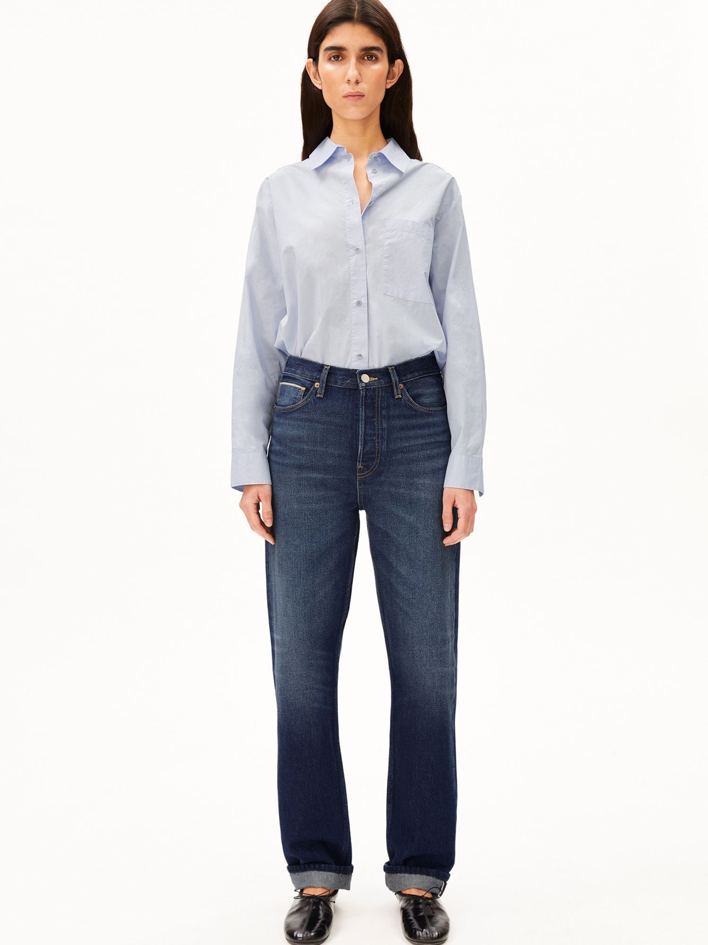 ARMEDANGELS Regular Jeans 'AAIKALA' SELVEDGE in Blau: Vorderseite