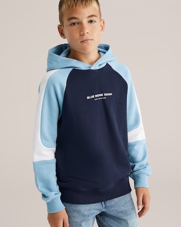 WE Fashion Sweatshirt in Blauw: voorkant