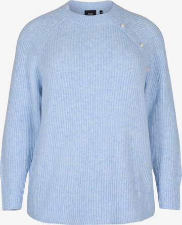 Zizzi Sweater in Blue: front