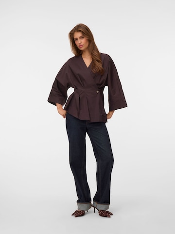 VERO MODA Blouse 'CELIA' in Bruin
