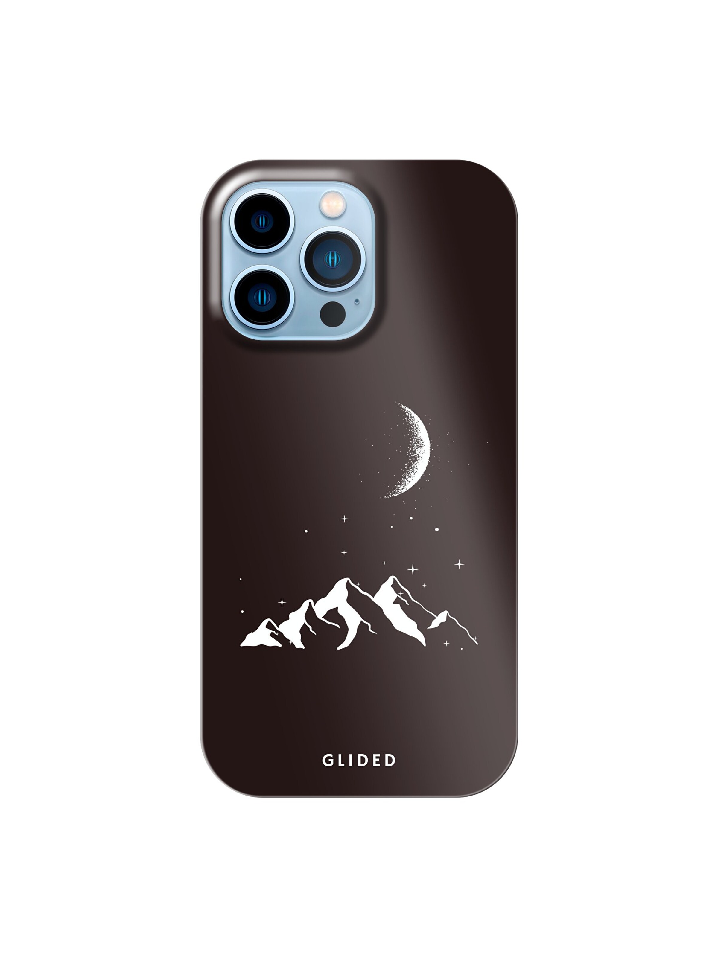 Glided Smartphone Case 'Midnight Peaks Glided Handyhülle' in Black: front
