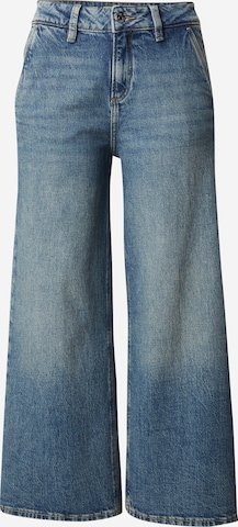 Wide Leg Jean QS en bleu : devant