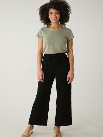 Wide Leg Pantalon 'Dana' Deeluxe en noir : devant