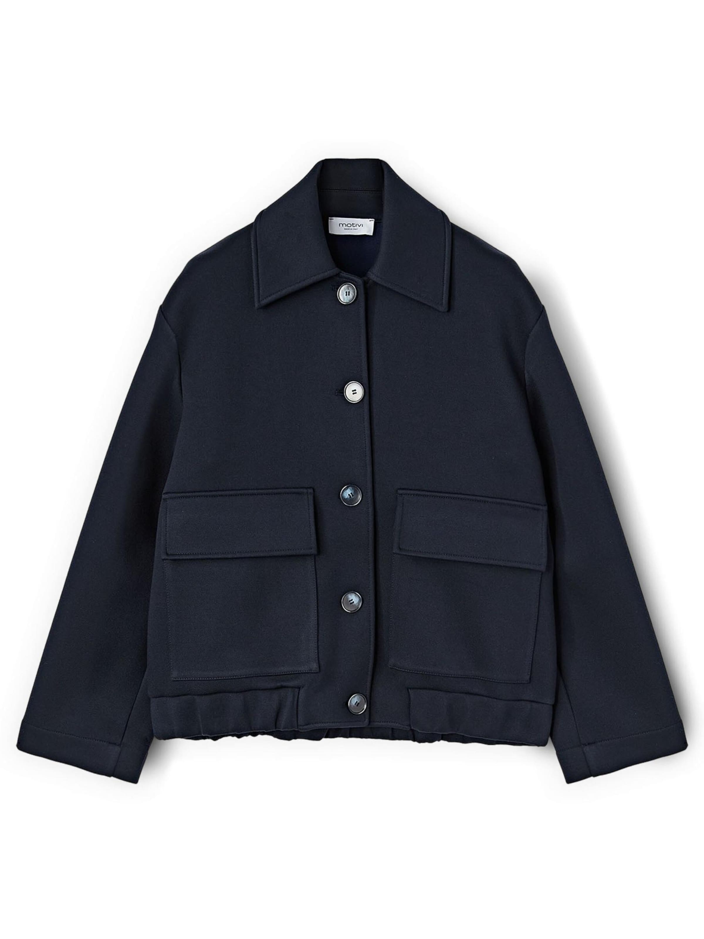 MOTIVI Tussenjas in Blauw: voorkant