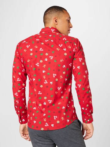 raudona Only & Sons Standartinis modelis Marškiniai
