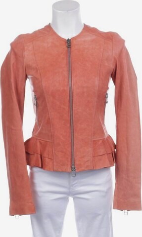 SLY 010 Lederjacke / Ledermantel S in Orange: predná strana