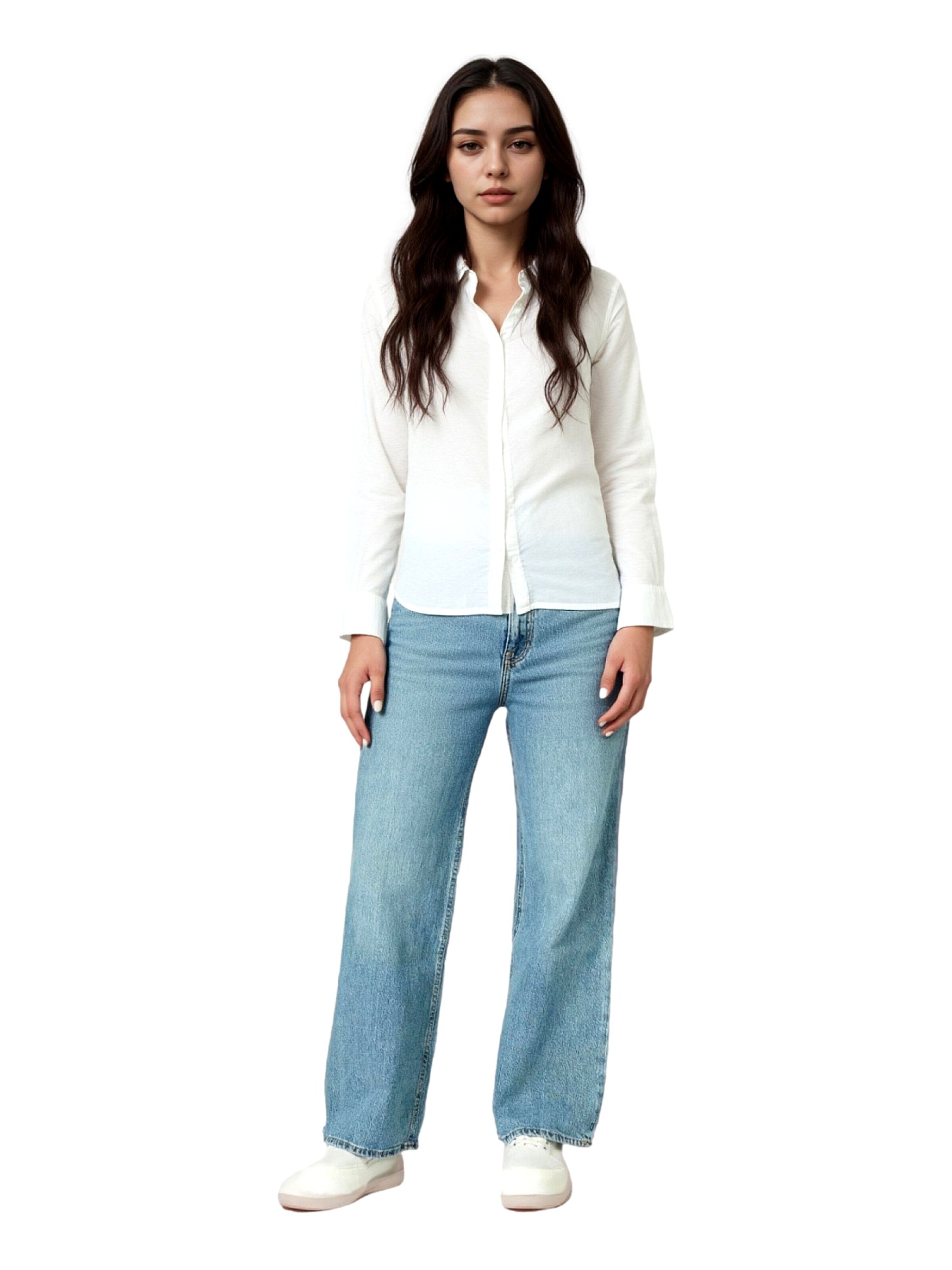 U.S. POLO ASSN. Bluse in Weiß