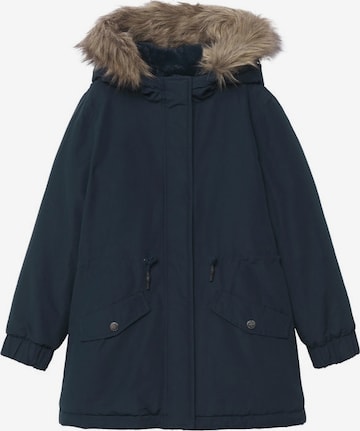 MANGO KIDS Winter Jacket in Blue: front