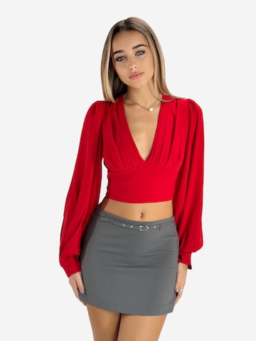 Elara Bluse in Rot