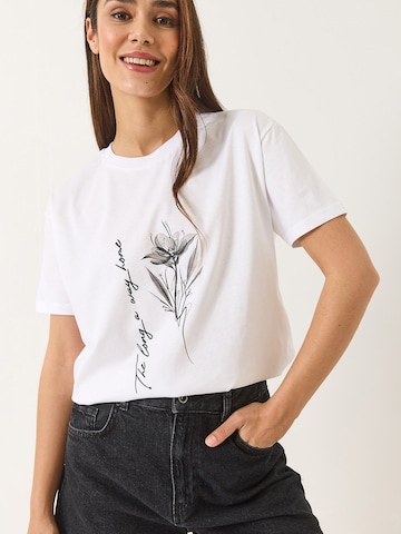 T-shirt Bianco Lucci en blanc : devant