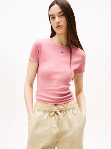 Maglietta 'ESSENTIAL' di Tommy Jeans in rosa: frontale