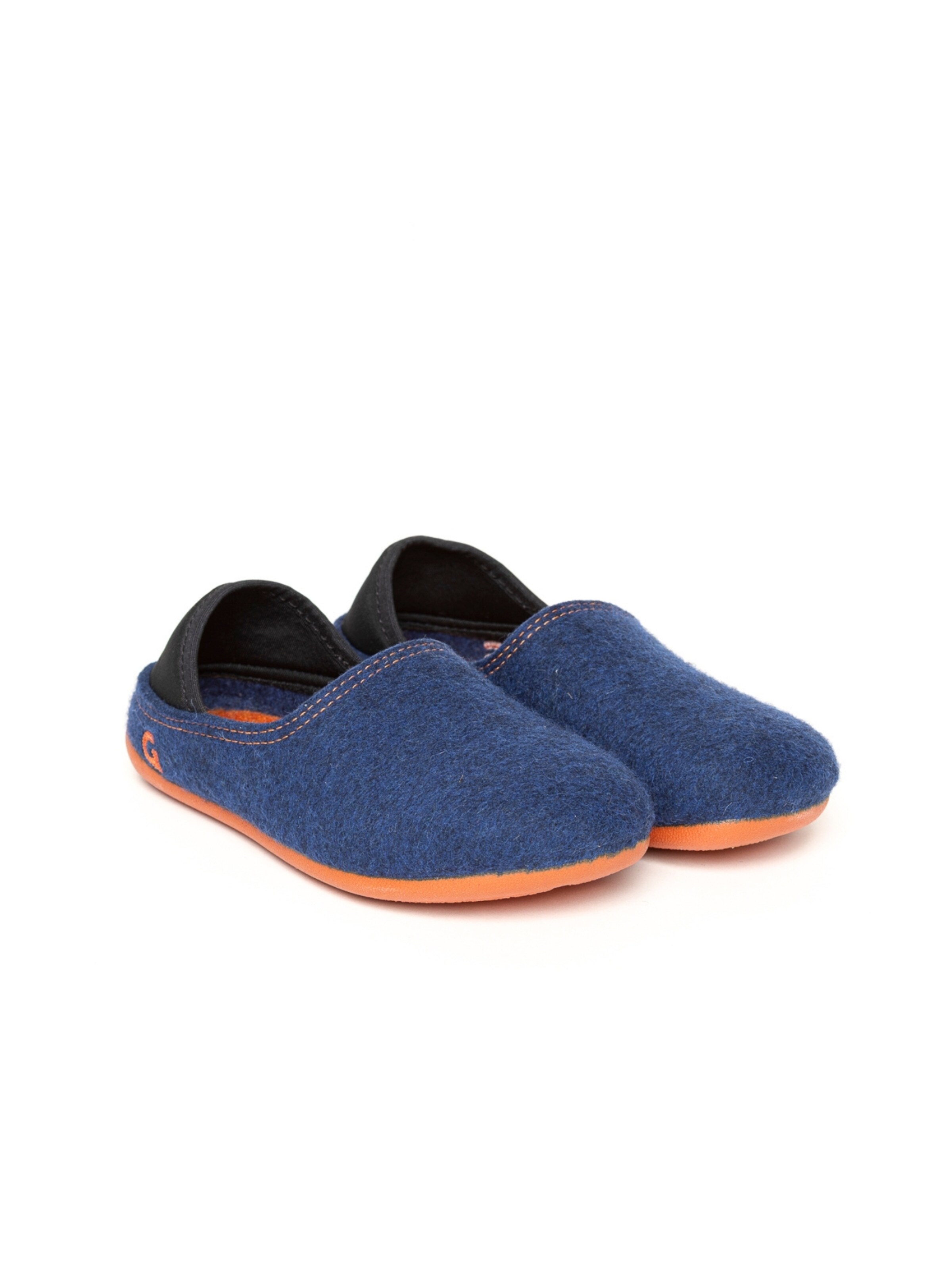 Gottstein Slippers 'Filzpantoffel Wool Slip-On Kids' in Blue