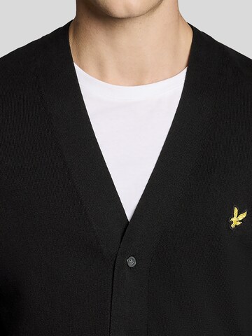 Lyle & Scott Gebreid vest in Zwart