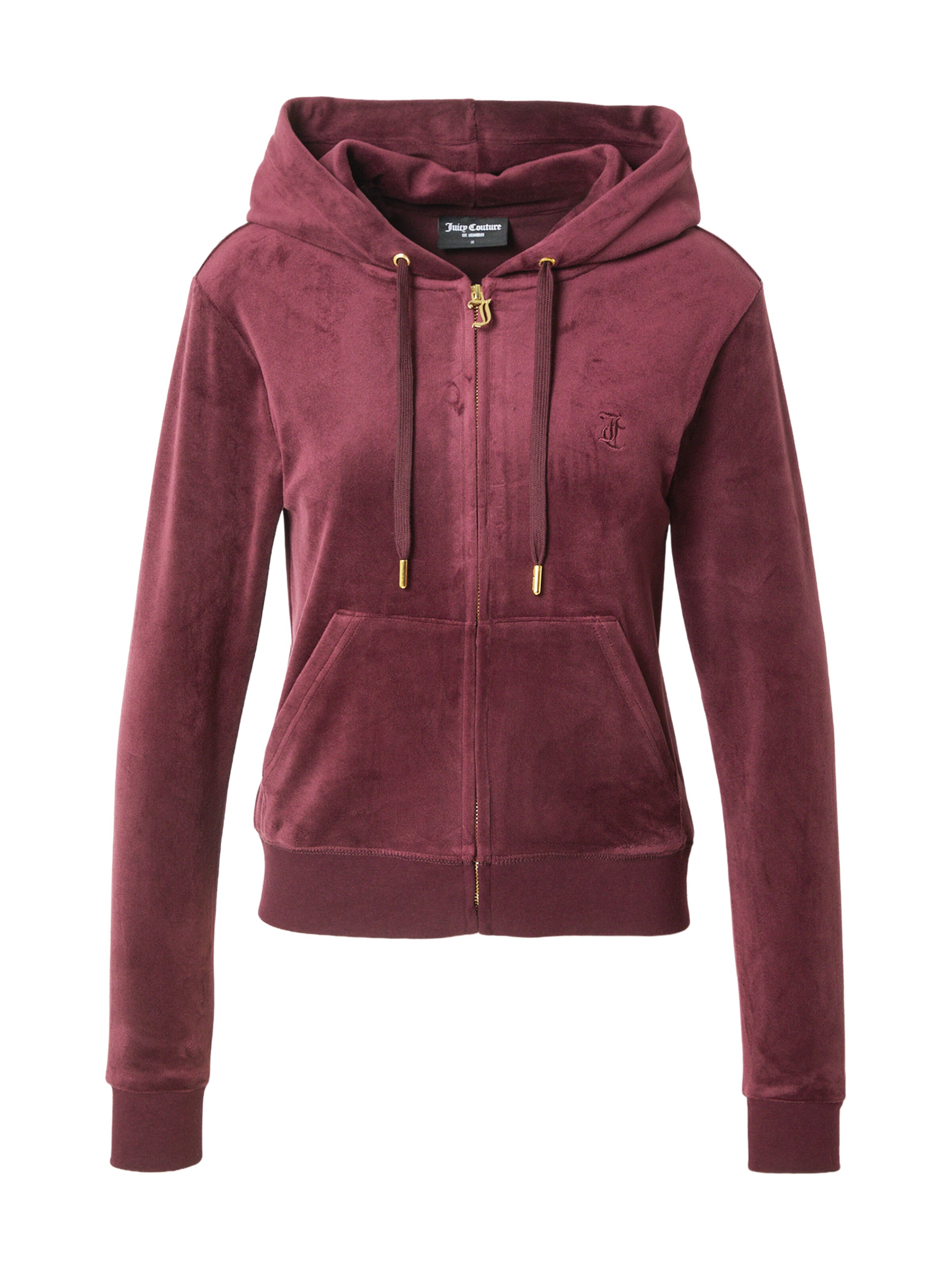 Juicy Couture Tepláková bunda 'ROBERTSON' - Červená: predná strana