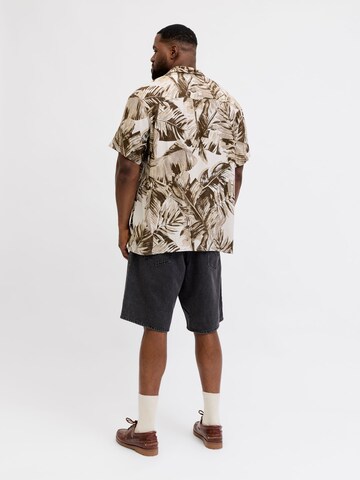 JACK & JONES Comfort fit Overhemd in Beige