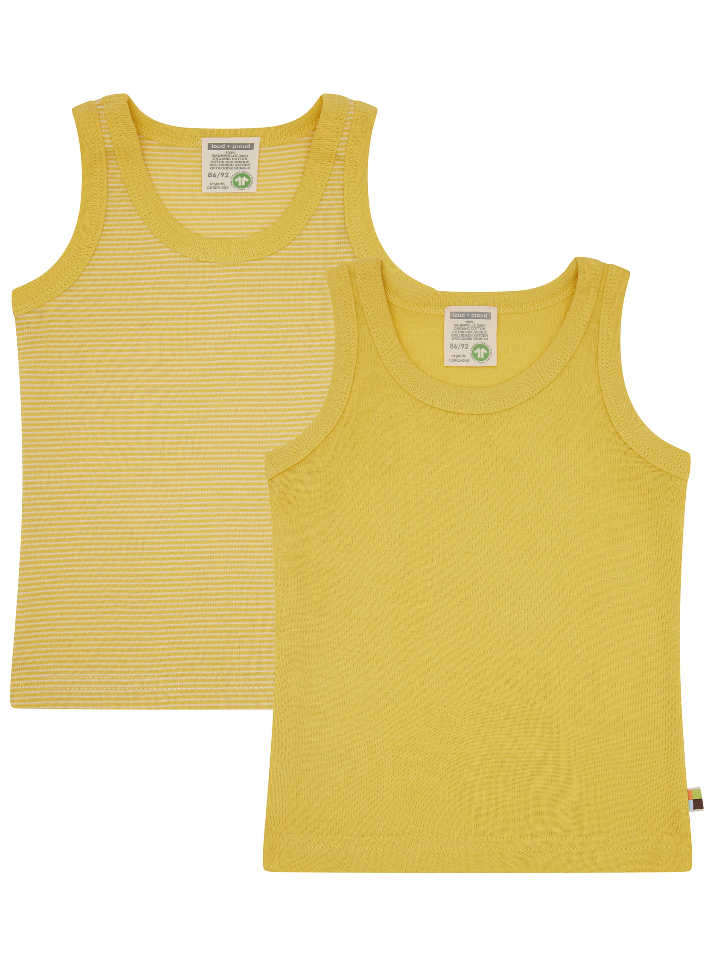 loud + proud Unterhemd‌‌‌ in Gold: Vorderseite