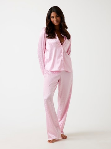 GUESS Pyjama in Roze: voorkant