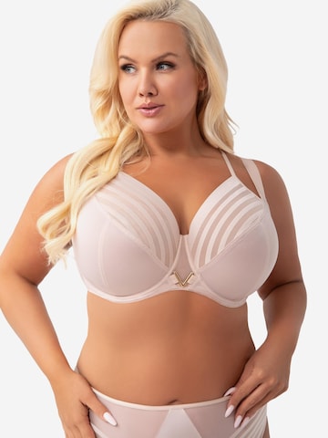 Gorsenia T-shirt Bra 'K810 Yoko' in Beige