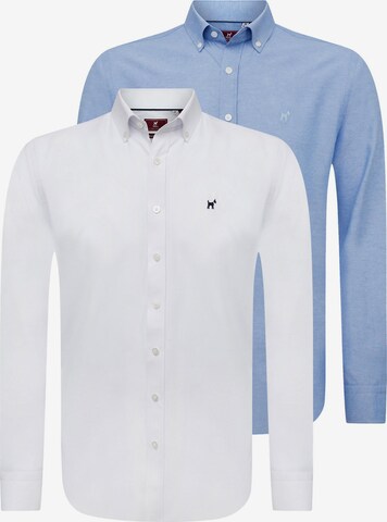 Williot Regular fit Business shirt 'Oxford ' in Blue: front