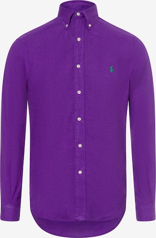 Chemise Polo Ralph Lauren en violet : devant