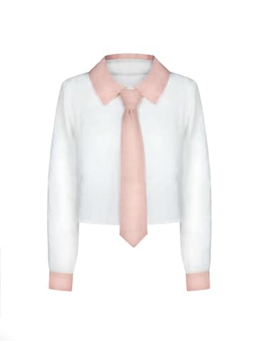 Chemisier HACOY en blanc : devant