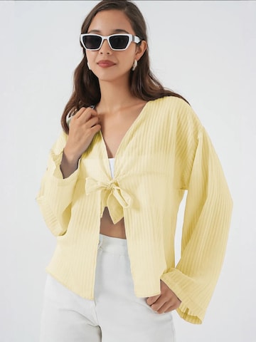 Camicia da donna di Bigdart in giallo: frontale