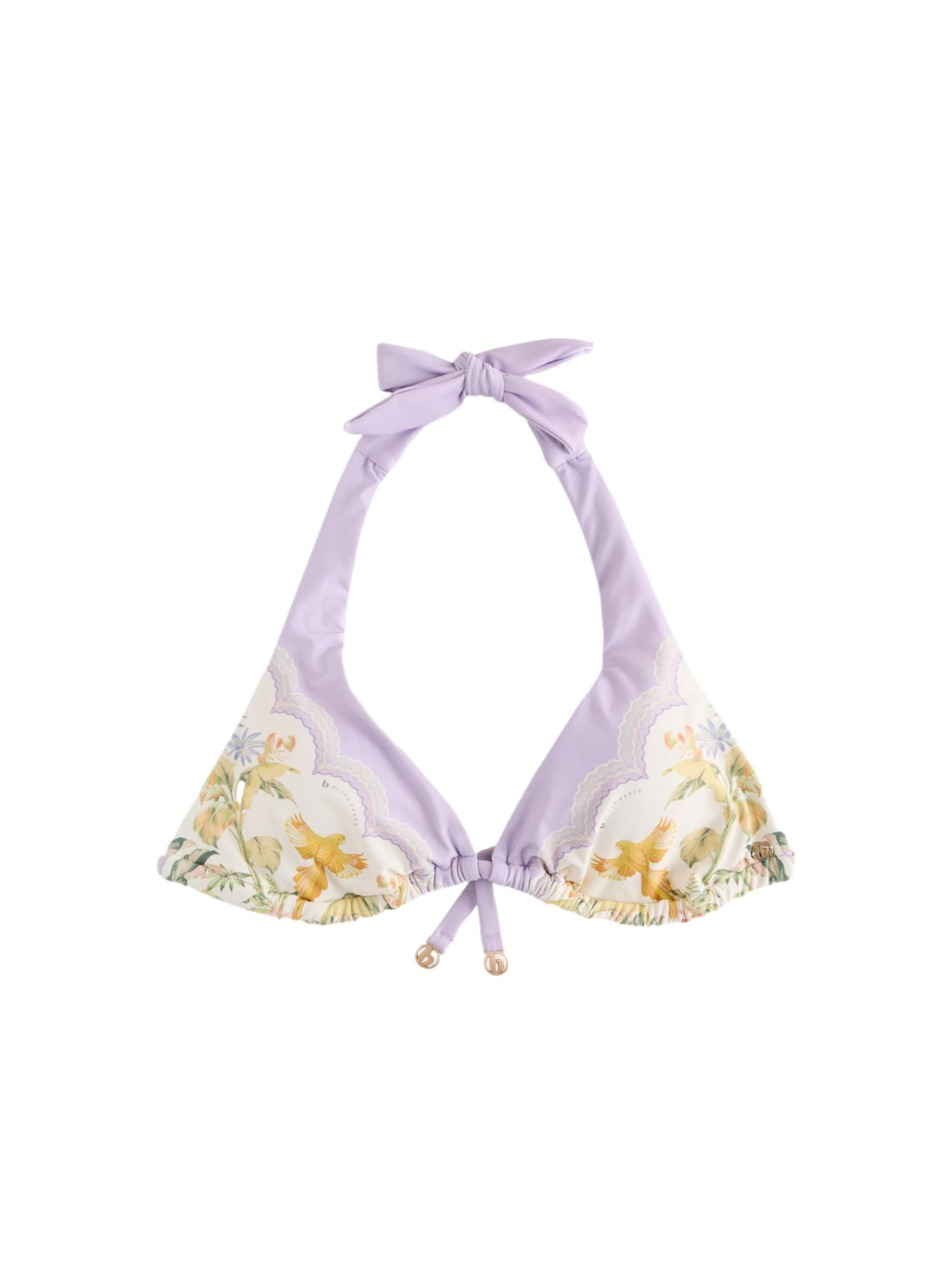 B by Ted Baker Triangel Bikinitop in Lila: Vorderseite