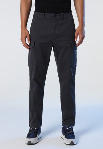 North Sails Regular Cargo Pants 'Gabardine' in Grey: front