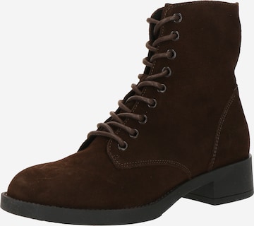 STEVE MADDEN Lace-up bootie 'Zady' in Brown: front