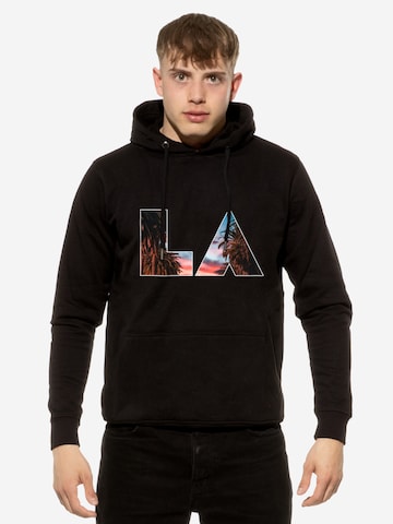 Cotton Prime - Sweatshirt 'Skyline  Los Angeles - Weltenbummler' em preto: frente