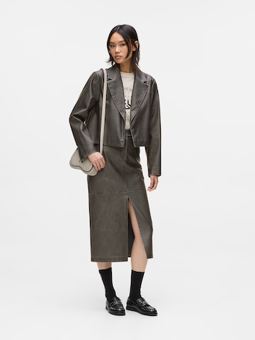 Jupe 'DISTRESSED' KARL LAGERFELD JEANS en noir : devant